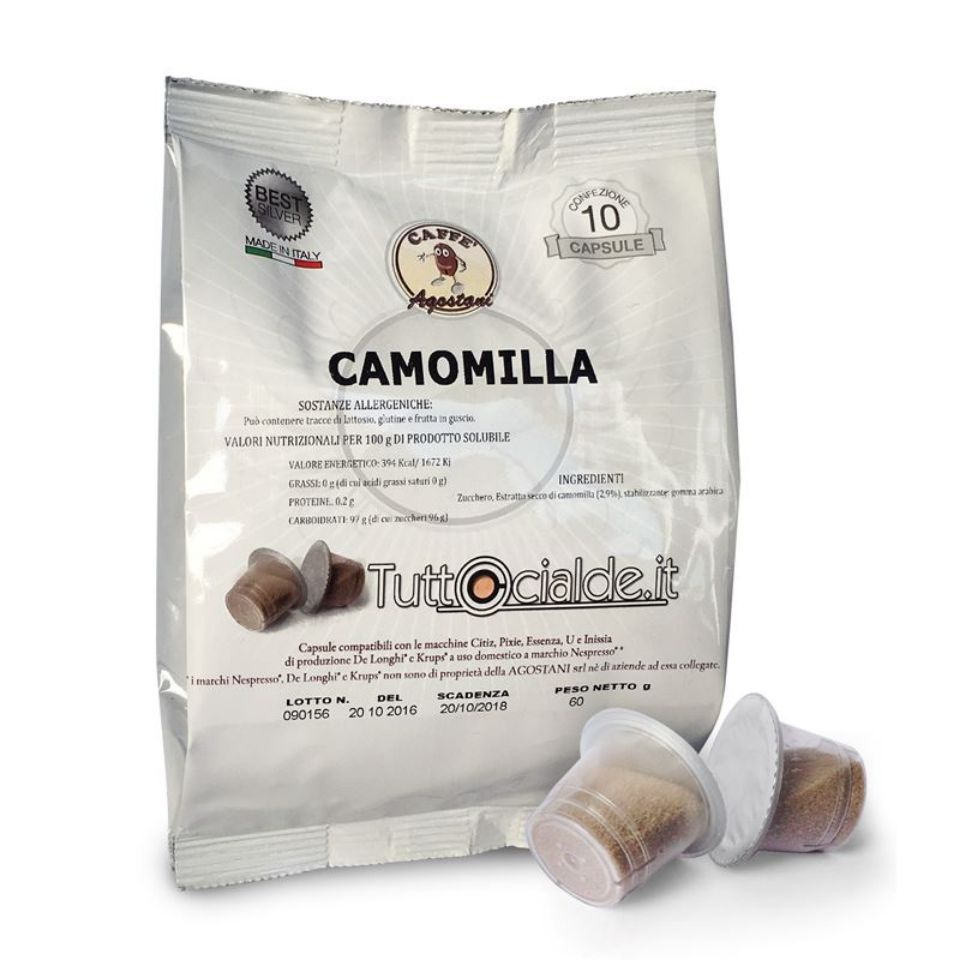 Immagine di 10 capsule Camomilla Agostani Best Silver compatibile Nespresso