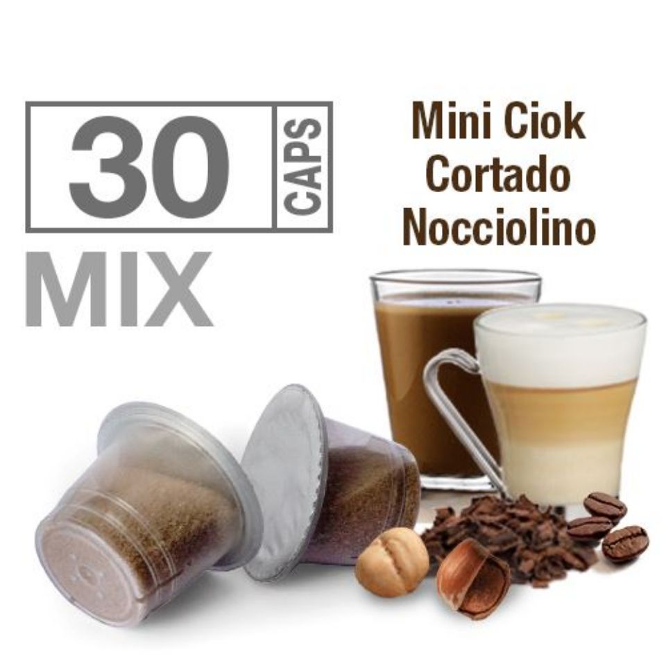 Immagine di KIT ASSAGGIO BEST: 30 capsule miste Bevande Solubili Agostani Best Silver compatibili Nespresso