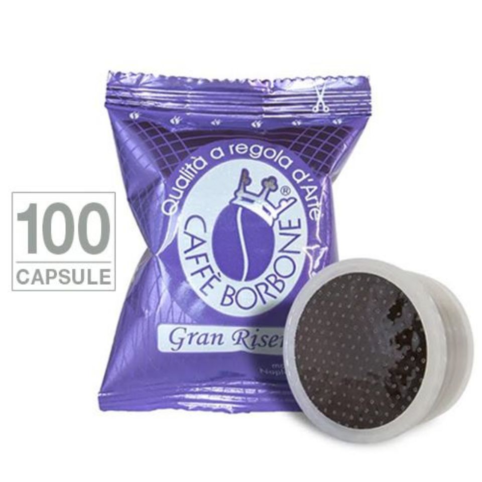 Immagine di 100 capsule Caffè Borbone GRAN RISERVA Monodose compatibili Lavazza Espresso Point