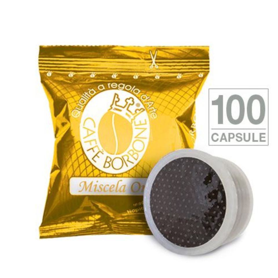 Immagine di 100 Capsule Caffè Borbone miscela ORO (compatibili Espresso Point)