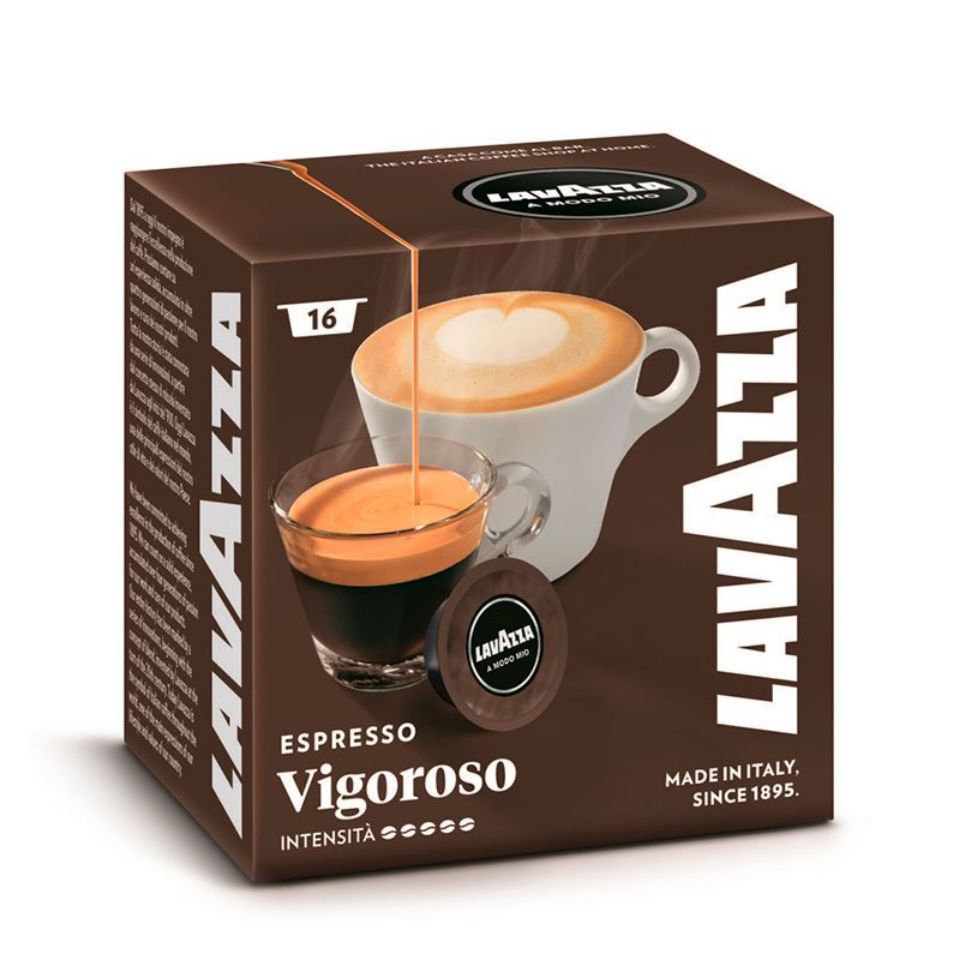 Immagine di 128 Capsule Caffè A Modo Mio Lavazza Vigoroso