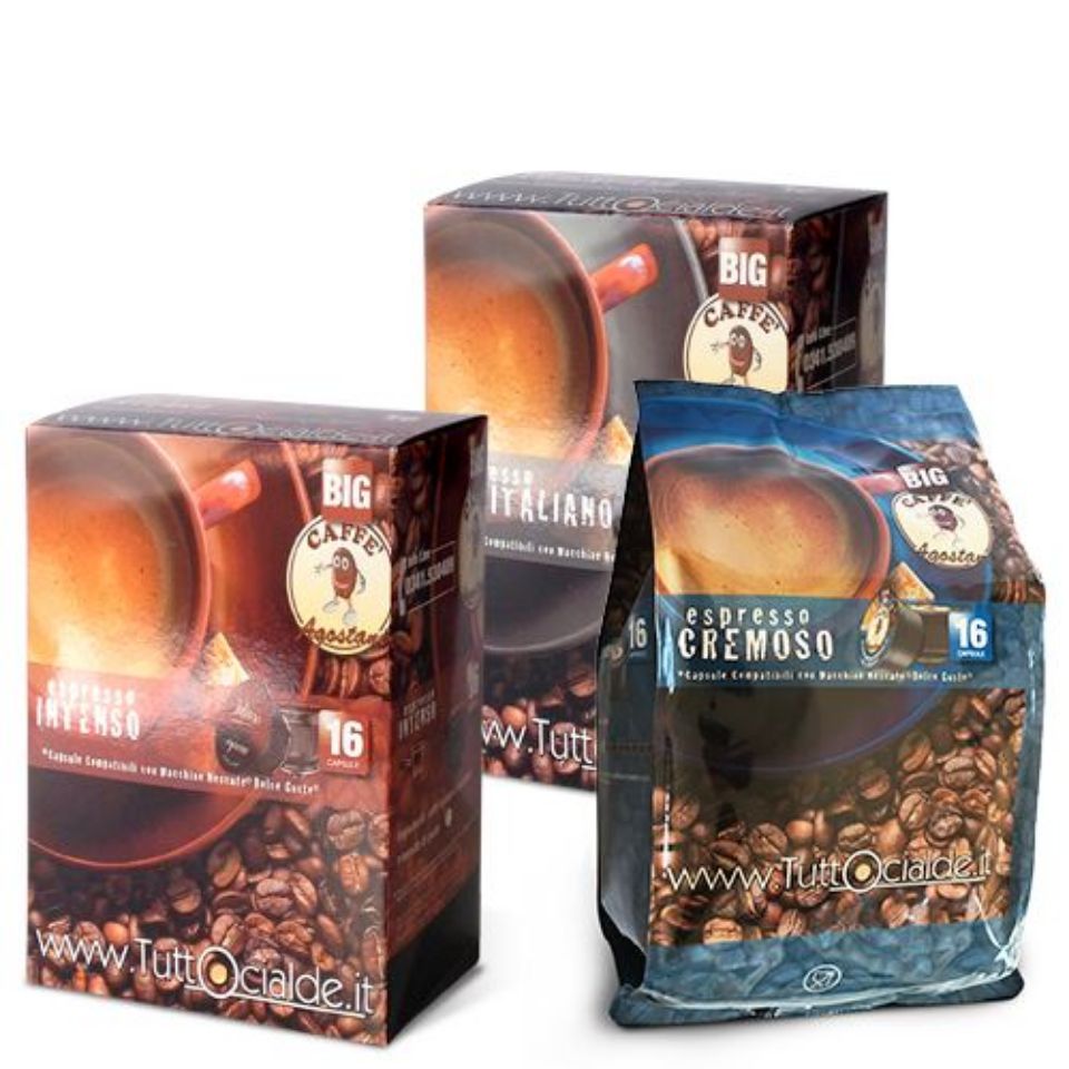 Immagine di Kit Agostani BIG Cremoso Intenso Bar Italiano compatibile Nescafé Dolce Gusto Immagine di Kit Agostani BIG Cremoso Intenso Bar Italiano compatibile Nescafé Dolce Gusto