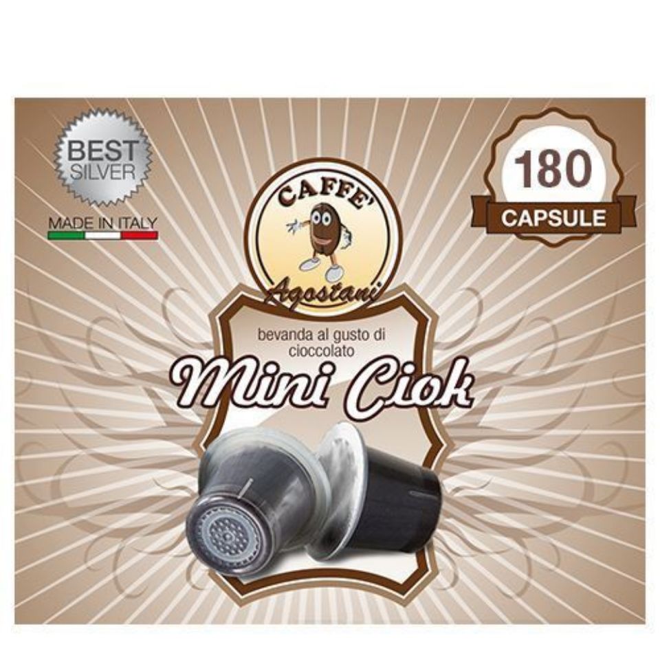 Immagine di OFFERTA LANCIO: 180 capsule Caffè Agostani BEST Miniciok compatibili Nespresso Spedizione Gratuita