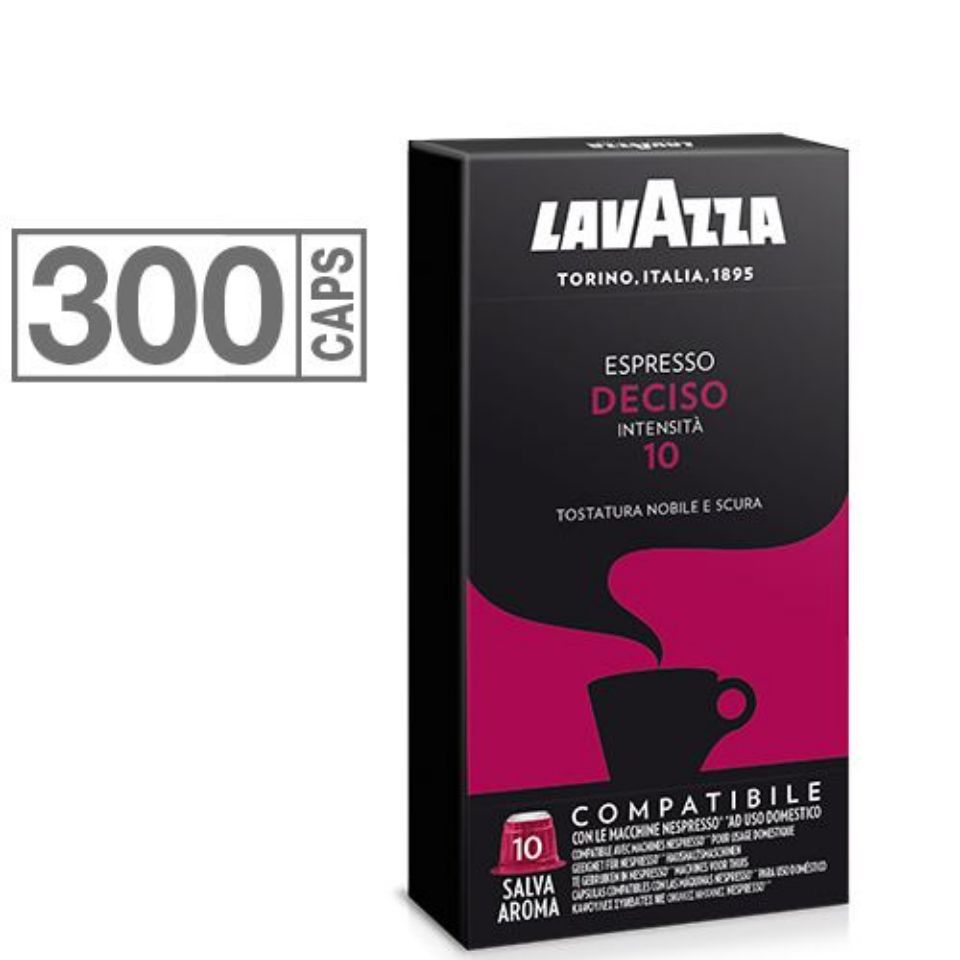 Immagine di 300 Capsule Lavazza Espresso Deciso Compatibili Nespresso con Spedizione Gratis