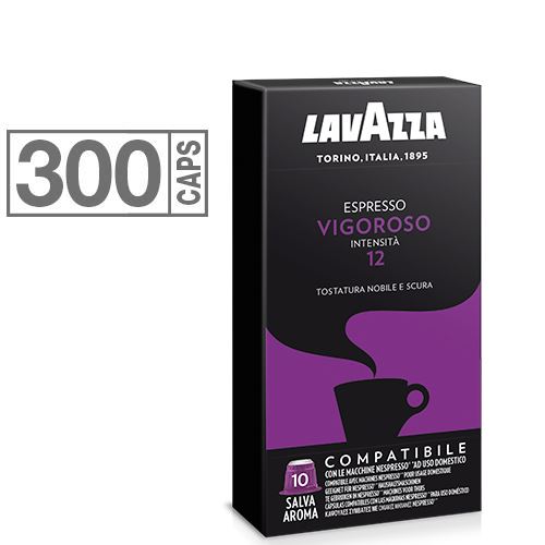 Offerta 300 Capsule Lavazza Espresso Vigoroso Compatibili Nespresso