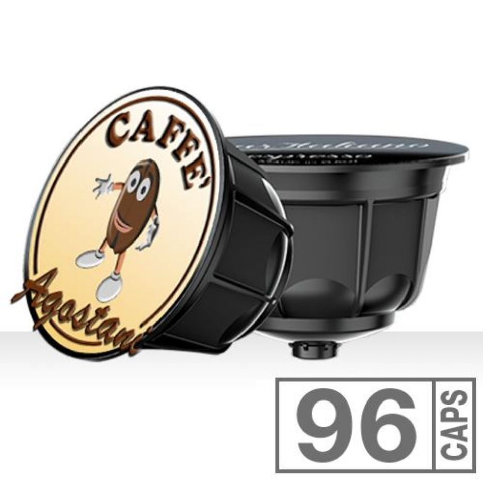 Immagine di 96 capsule caffè Agostani BIG Miste compatibili Nescafé Dolce Gusto Spedizione Gratuita