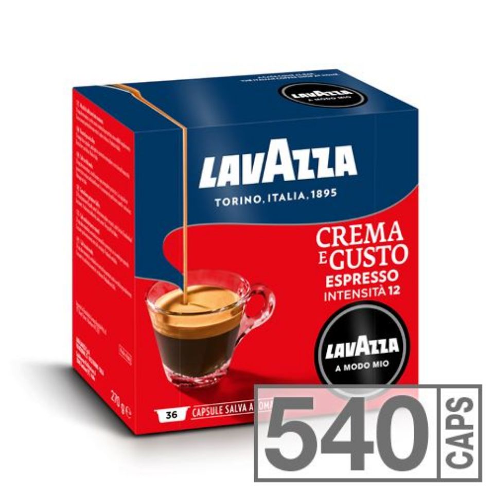 Offerta Cialde Lavazza A Modo Mio Crema e Gusto: 540 Capsule Caffè