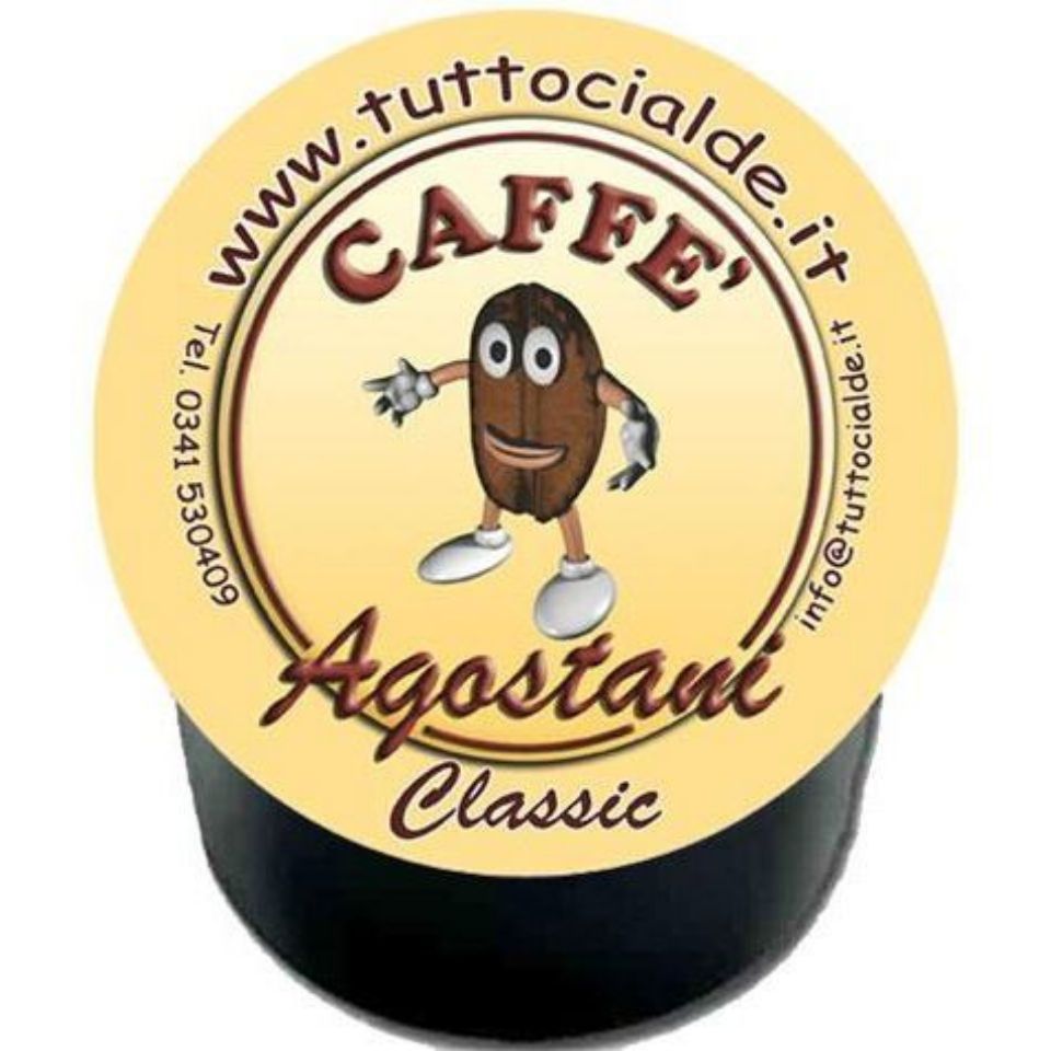 Immagine di 100 Capsule caffè Agostani Classic compatibile macchine Lavazza BLUE e Lavazza In Black