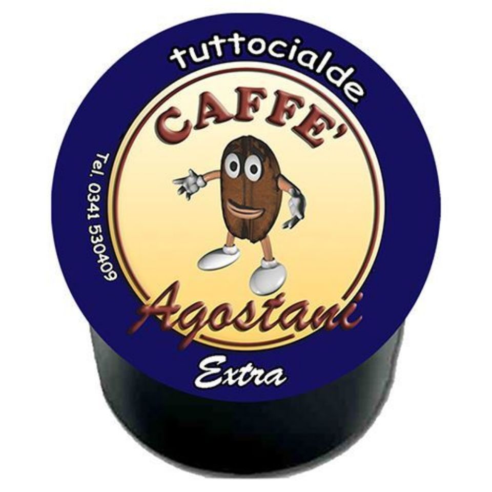 100 Capsule caffè Agostani Extra compatibile macchine Lavazza BLUE e Lavazza  In Black