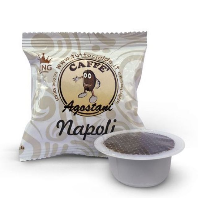 Visualizza i dettagli per 100 Capsule compatibili Bialetti miscela NAPOLI linea KING Agostani 100 Capsule compatibili Bialetti miscela NAPOLI linea KING Agostani