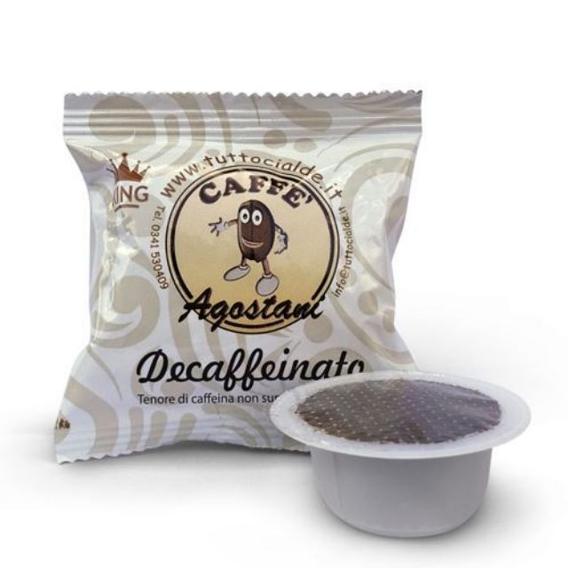 Visualizza i dettagli per 100 Capsule compatibili Bialetti miscela DECAFFEINATO linea KING Agostani 100 Capsule compatibili Bialetti miscela DECAFFEINATO linea KING Agostani