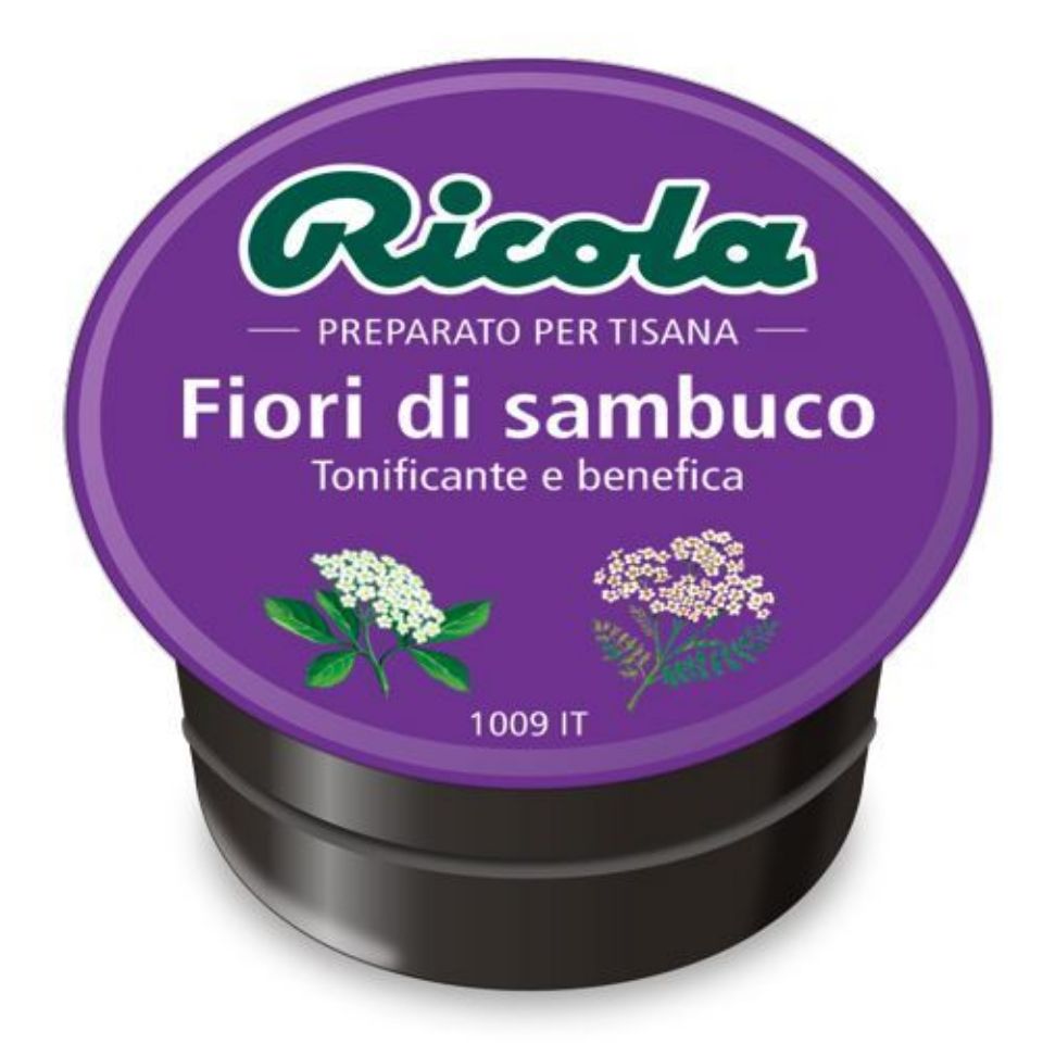 Immagine di 10 Capsule tisana Ricola Fiori di Sambuco compatibili Nescafé Dolce Gusto Immagine di 10 Capsule tisana Ricola Fiori di Sambuco compatibili Nescafé Dolce Gusto