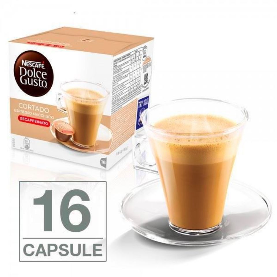 Immagine di 16 capsule Nescafé Dolce Gusto Cortado Dek