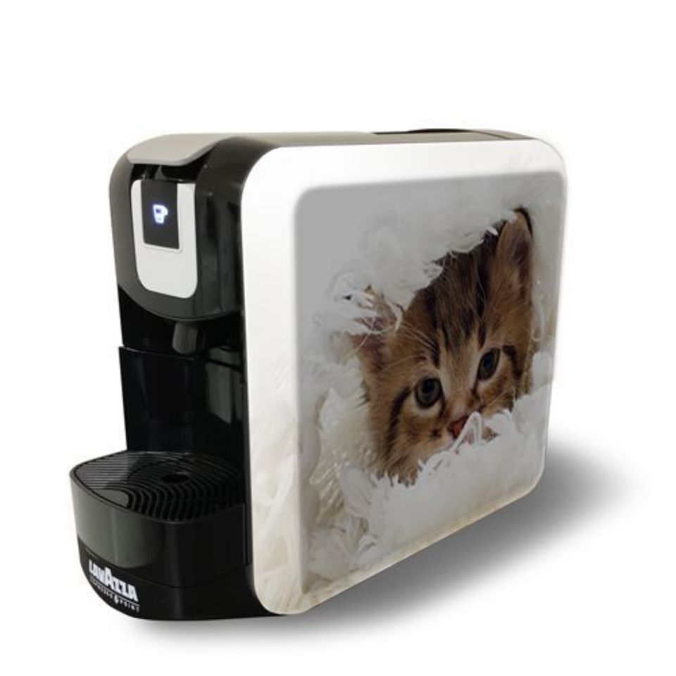 Immagine di Macchina caffè Lavazza EP Mini per sistema Lavazza Espresso Point e Agostani - Limited Edition "Gatto"