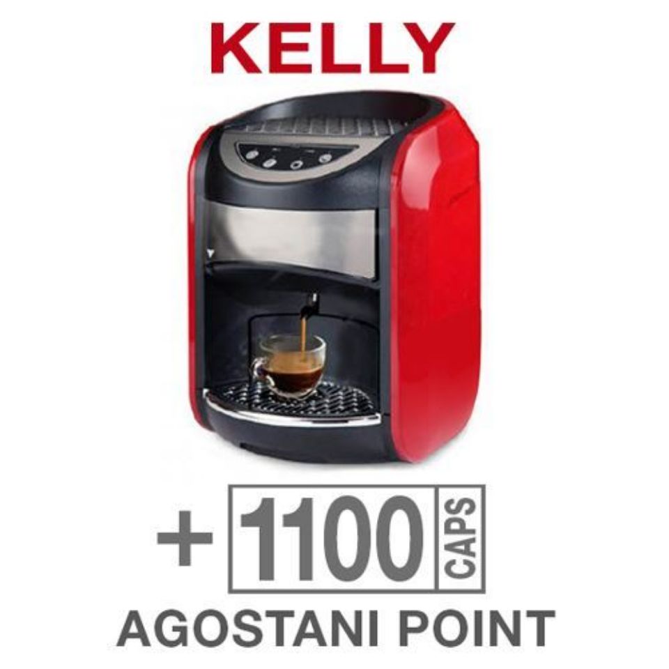 Immagine di Offerta: Macchina da caffè KELLY + 1100 capsule Caffè Agostani Point