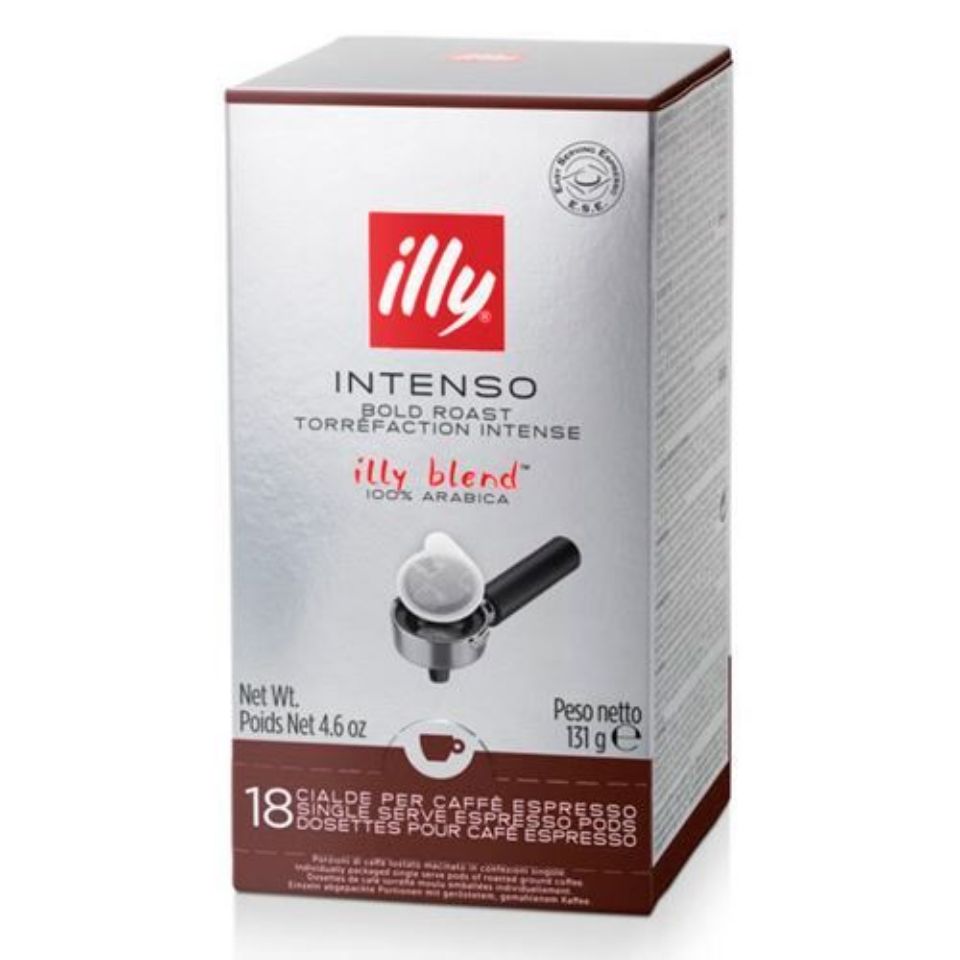 Immagine di 216 cialde filtrocarta 44mm ESE caffè Illy INTENSO Tostatura Scura