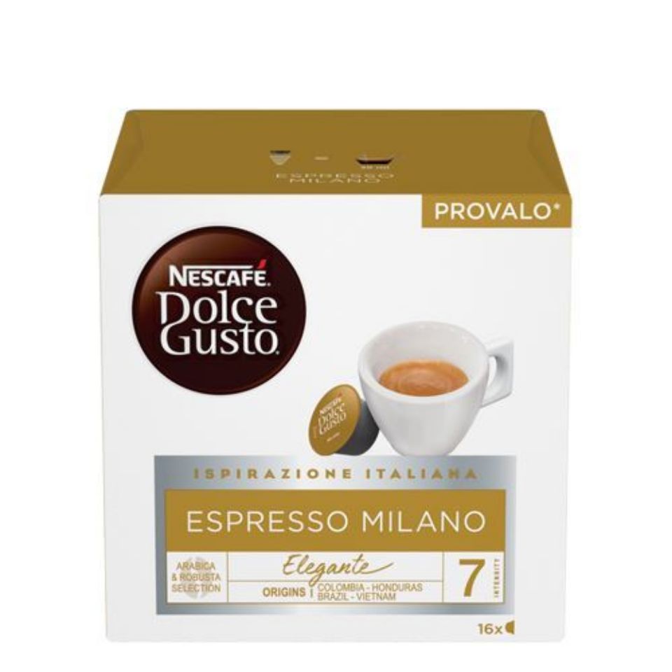 Immagine di 96 Capsule Espresso MILANO Nescafé Dolce Gusto Ispirazione Italiana
