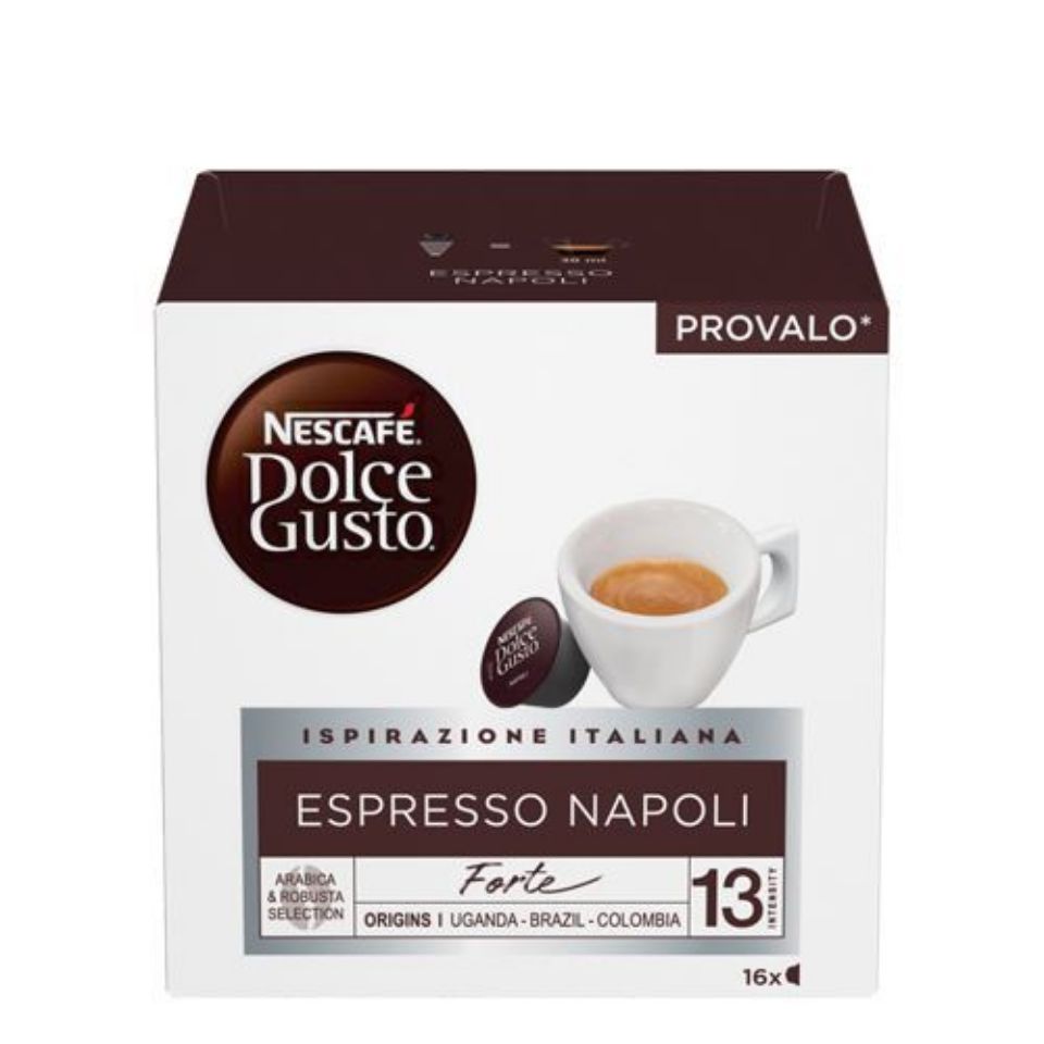 Immagine di 96 Capsule Espresso NAPOLI Nescafé Dolce Gusto Ispirazione Italiana