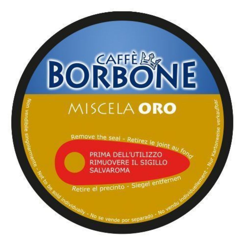 Immagine di 90 Capsule Caffè Borbone Miscela ORO Compatibili Nescafè Dolce Gusto