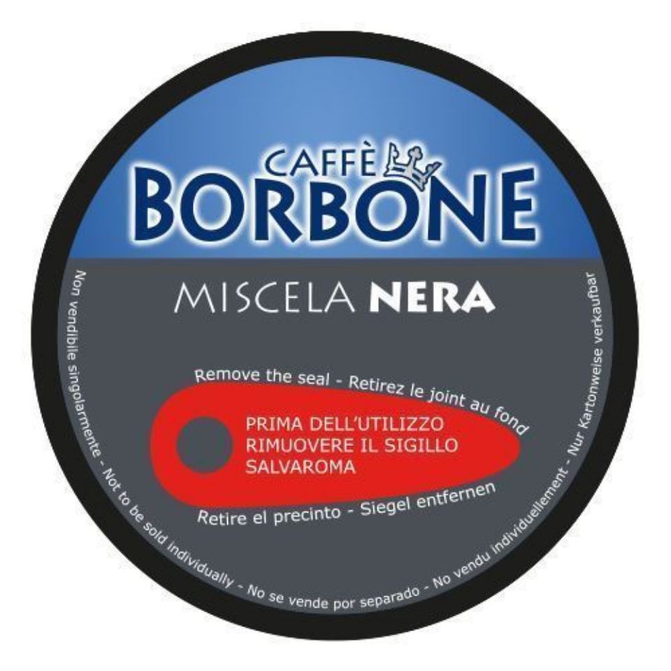 Immagine di 90 Capsule Caffè Borbone Miscela NERA Compatibili Nescafè Dolce Gusto