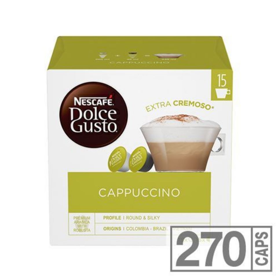 Immagine di 270 capsule Nescafé Dolce Gusto Cappuccino con Spedizione Gratuita