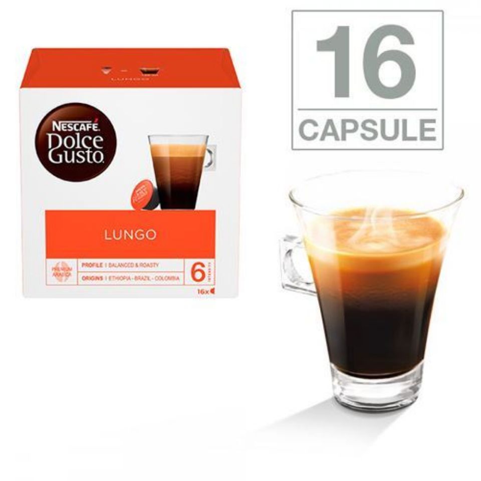 Immagine di 16 capsule Nescafé Dolce Gusto Caffè Lungo