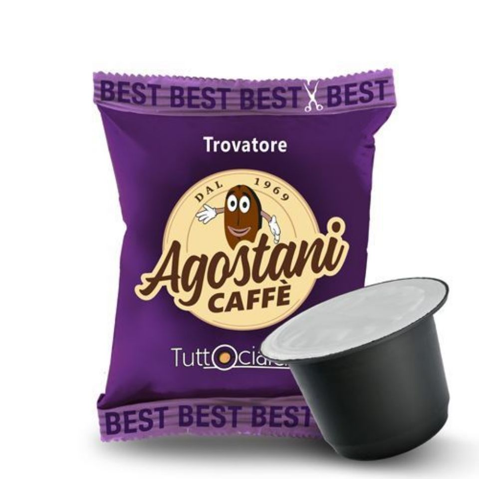 Immagine di 100 Capsule Compatibili Nespresso - Caffè Agostani Best Trovatore