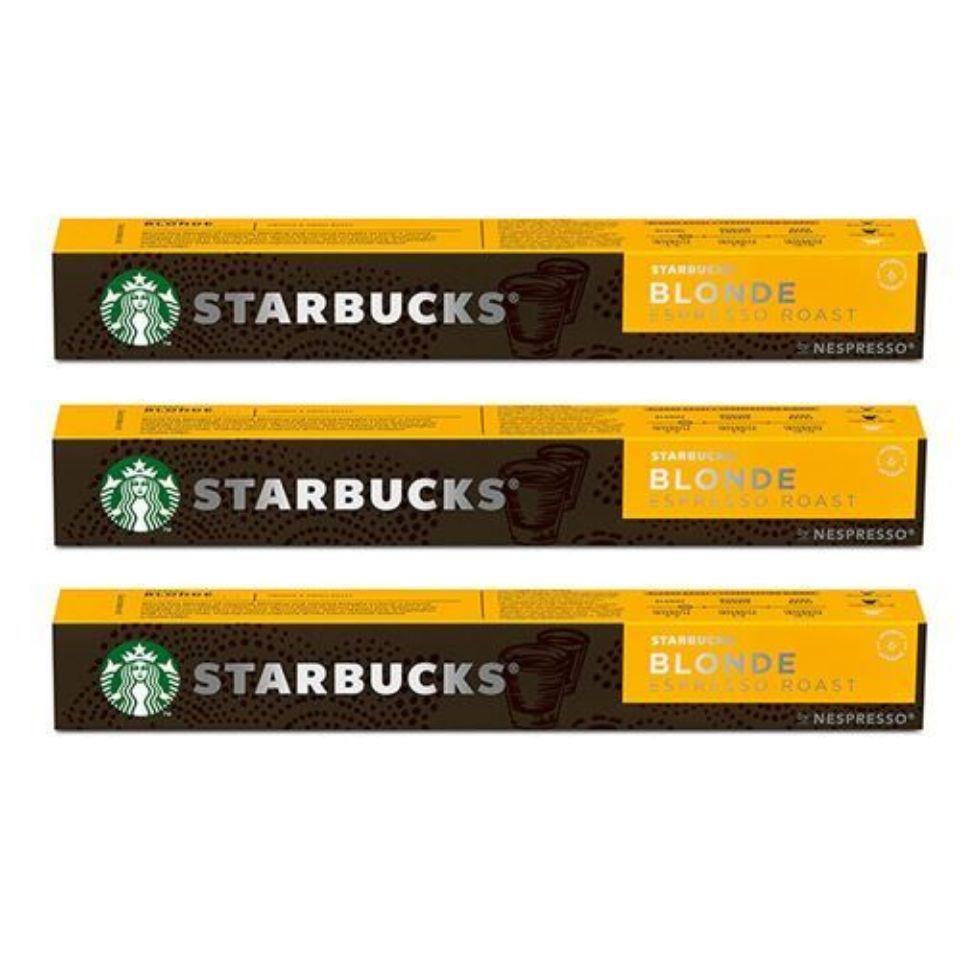 Immagine di 10 capsule STARBUCKS Blonde Espresso Roast by Nespresso, per caffè espresso Immagine di 10 capsule STARBUCKS Blonde Espresso Roast by Nespresso, per caffè espresso