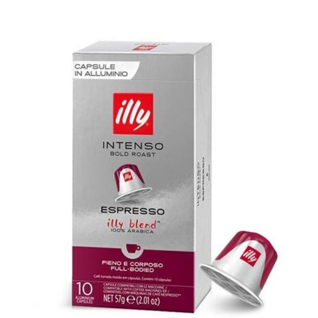 100 capsule caffè espresso ILLY compatibili Nespresso Classico Intenso  Forte Lun