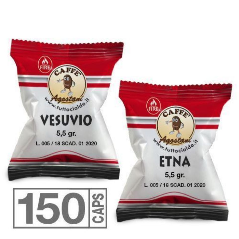 Immagine di OFFERTA LANCIO: 150 capsule miste caffè Agostani Fire compatibili Alex Aroma Vero con Spedizione Gratuita