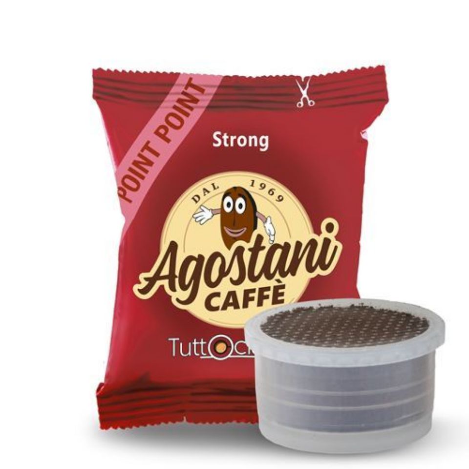 Immagine di 100 Cialde caffè Agostani STRONG Compatibili Lavazza Espresso Point