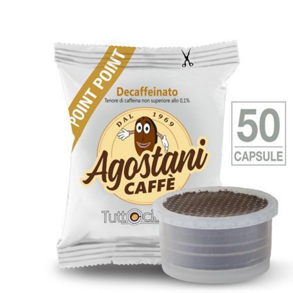 Immagine di 50 Cialde Agostani miscela Decaffeinato Compatibili Lavazza Espresso Point