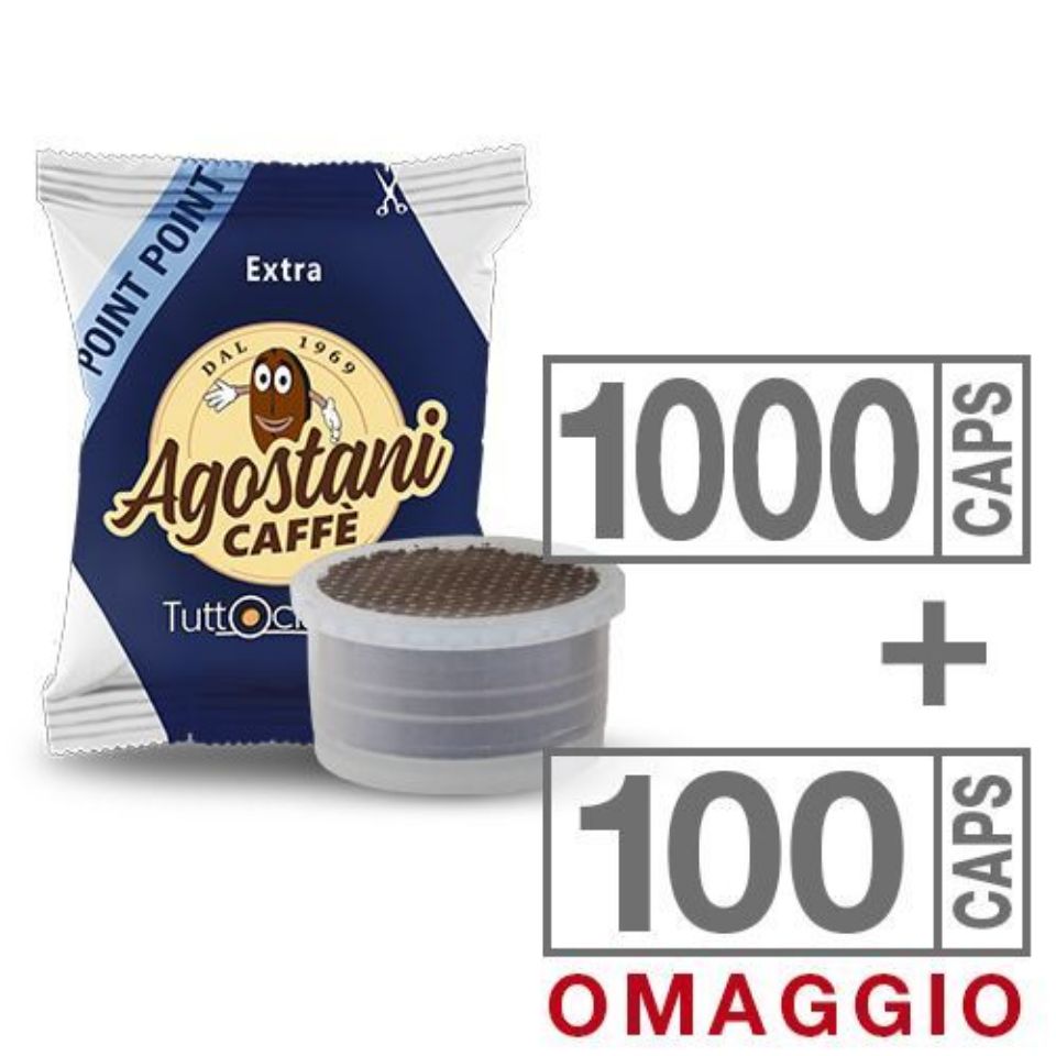 Immagine di Offerta: 1100 Cialde Agostani EXTRA (10 scatole + 1 omaggio) Compatibili Lavazza Espresso Point con Spedizione Gratis