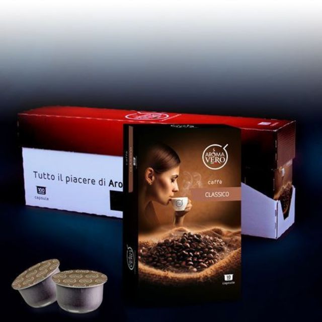 100 capsule caffè CLASSICO Aroma Vero con Spedizione Gratis