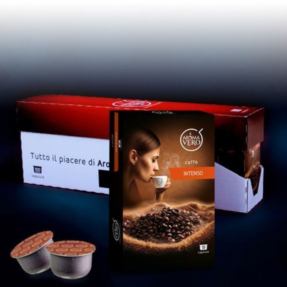 Immagine di 100 capsule caffè INTENSO Aroma Vero con Spedizione Gratis