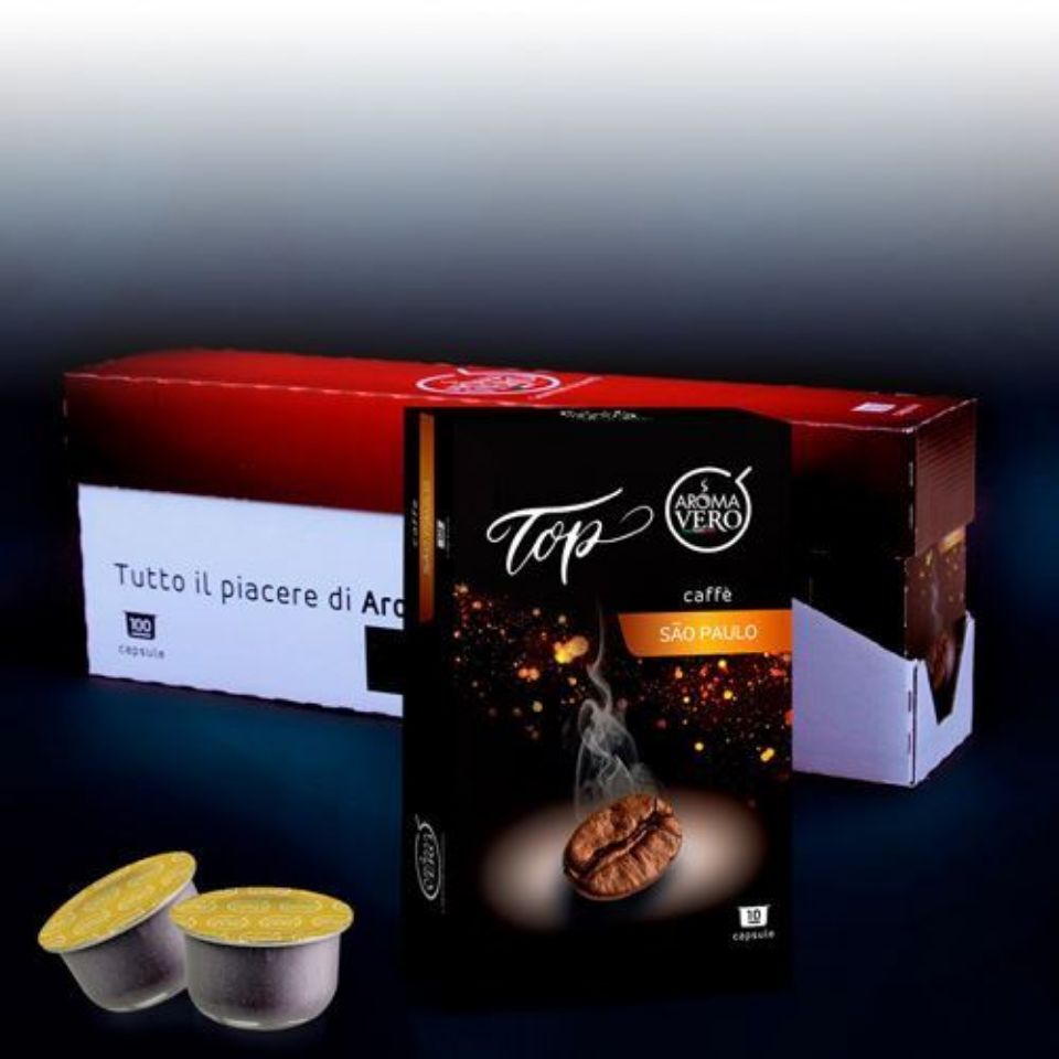 Immagine di 100 capsule caffè SAO PAULO Top Aroma Vero con Spedizione Gratis