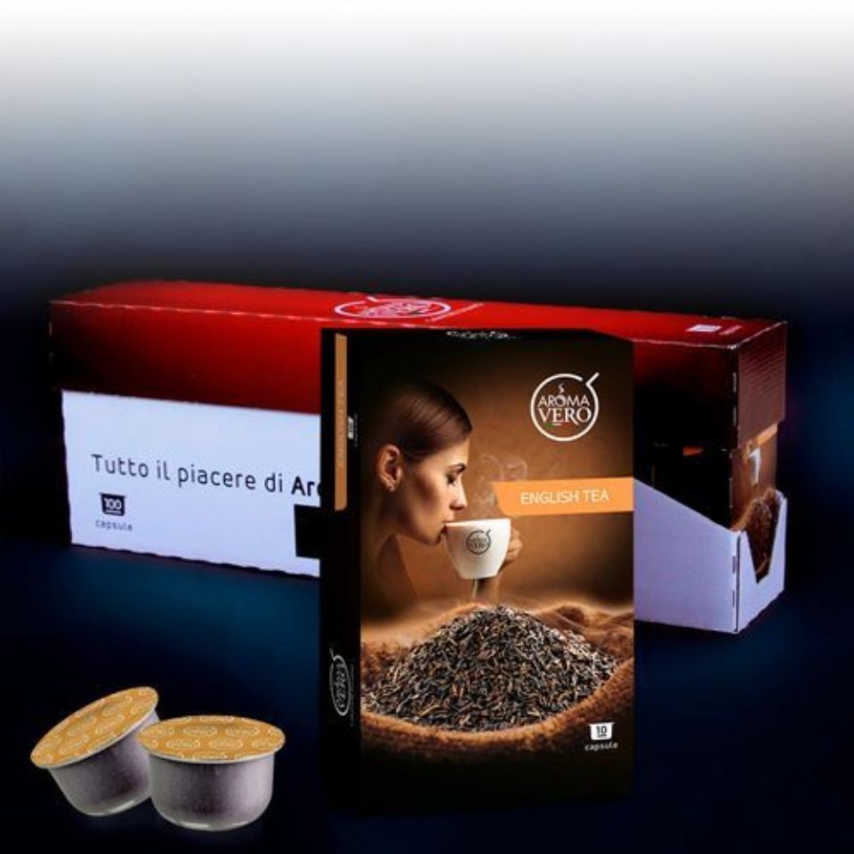 Immagine di 100 capsule ENGLISH TEA Aroma Vero con Spedizione Gratis