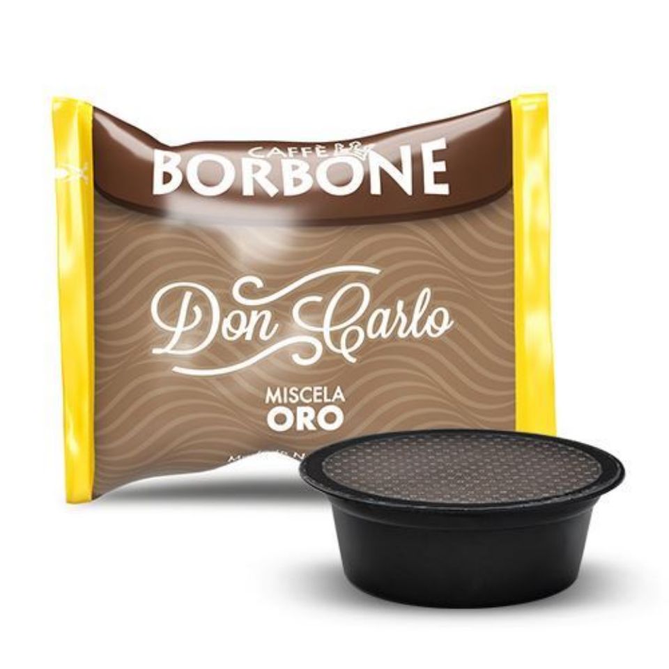 Immagine di 100 Capsule Don Carlo caffè Borbone  miscela ORO (compatibili Lavazza A Modo Mio)