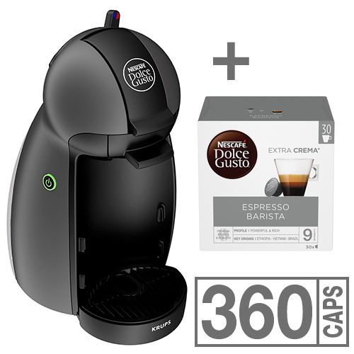 Macchina caffè Piccolo grigio antracite Krups KP100B10 Nescafé Dolce