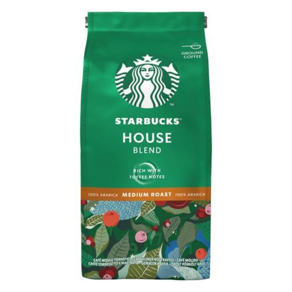Immagine di 2 Kg Caffè macinato Starbucks<sup>&reg;</sup> House Blend, 10 confezioni da 200 g