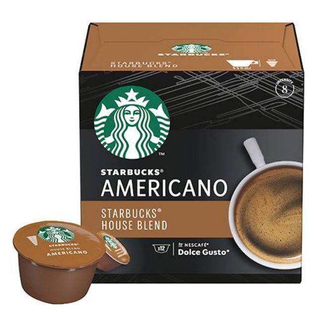 12 capsule STARBUCKS House Blend by Nescafé Dolce Gusto, per caffè americano o lungo