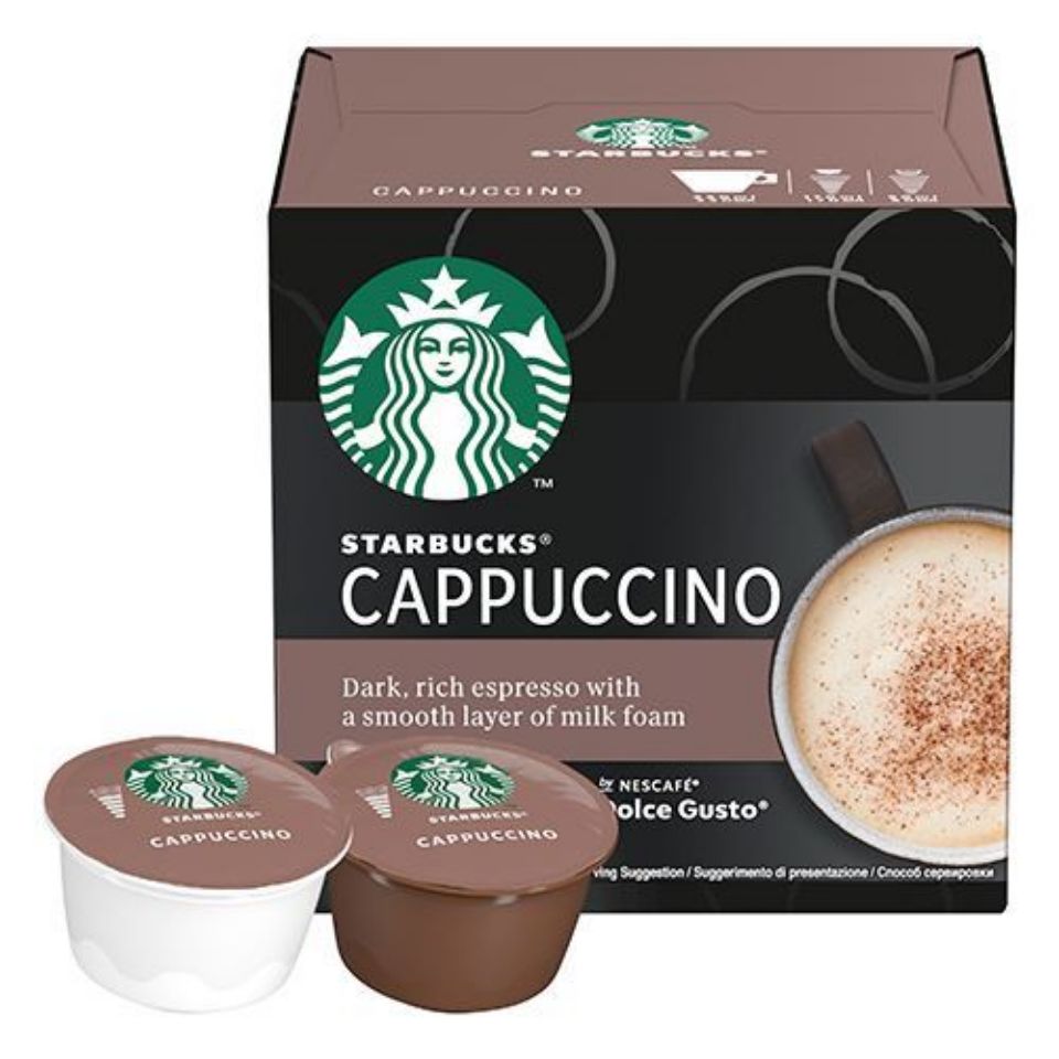 Immagine di 12 capsule STARBUCKS<sup>&reg;</sup> Cappuccino by Nescafé<sup>&reg;</sup> Dolce Gusto<sup>&reg;</sup>