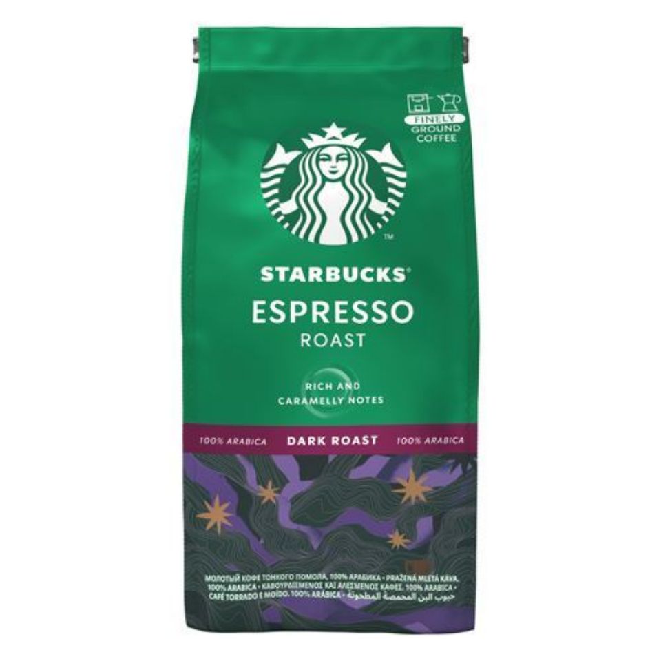 Immagine di 2 Kg Caffè macinato Starbucks<sup>&reg;</sup> Caffè Espresso Roast, 10 confezioni da 200 g