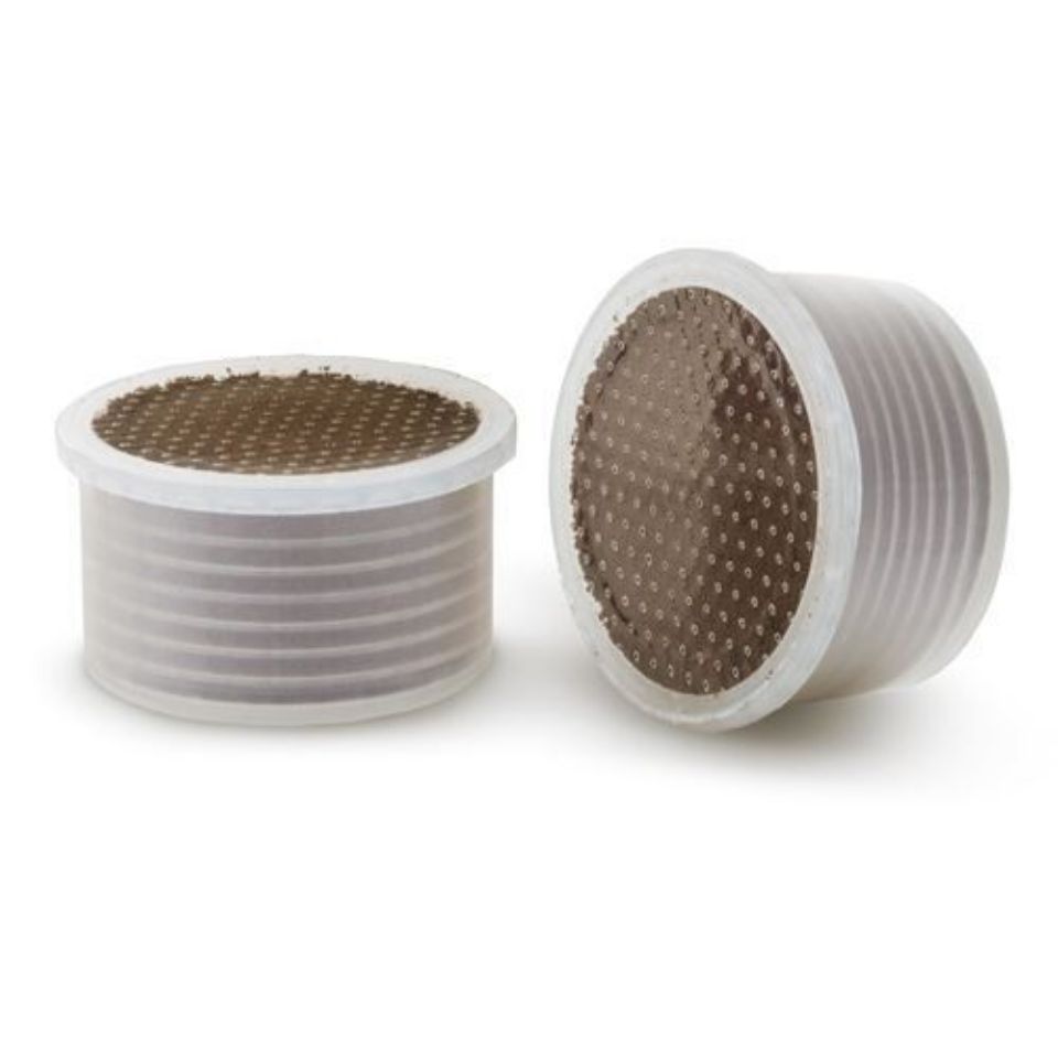 Immagine di 100 capsule bidose (200 tazzine) Caffè Agostani Arabica compatibili Lavazza NIMS senza adattatore