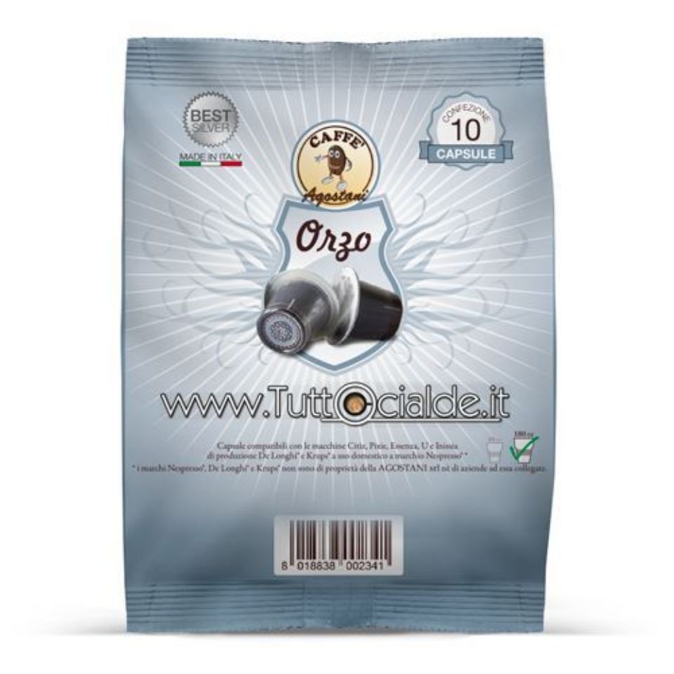 Immagine di OFFERTA LANCIO: 180 capsule Caffè Agostani BEST Orzo compatibili Nespresso Spedizione Gratuita