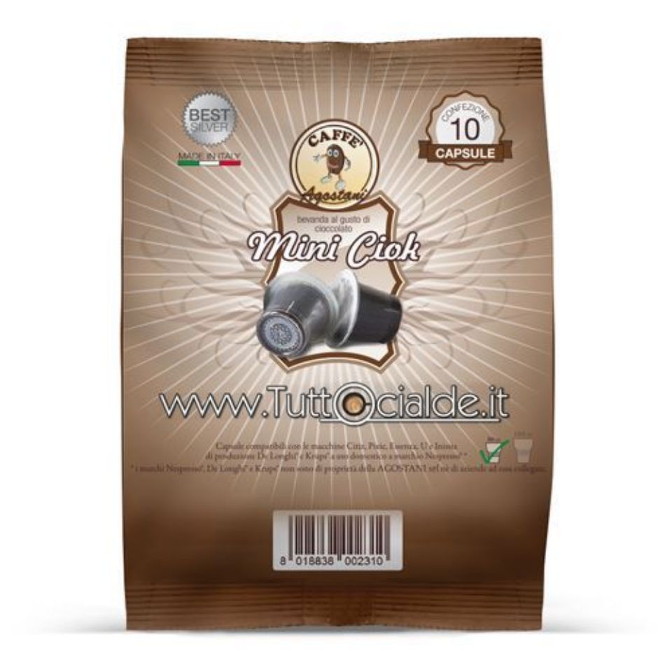 Immagine di OFFERTA LANCIO: 180 capsule Caffè Agostani BEST Miniciok compatibili Nespresso Spedizione Gratuita