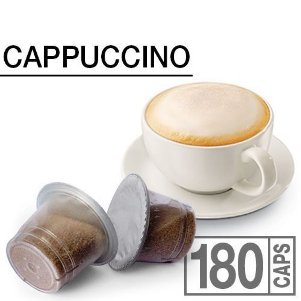 Immagine di OFFERTA LANCIO: 180 capsule Caffè Agostani BEST Cappuccino compatibili Nespresso Spedizione Gratuita