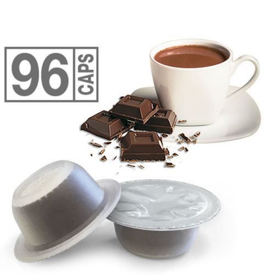 96 Capsule Cioccolato compatibili Bialetti
