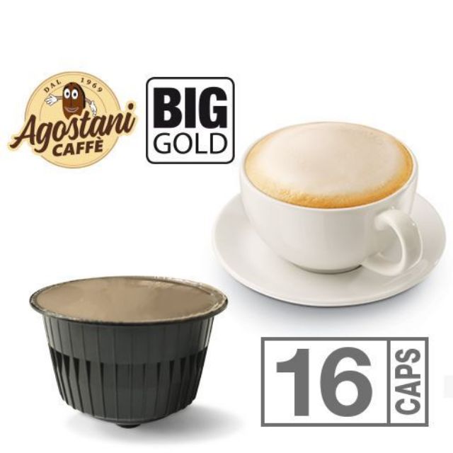 Visualizza i dettagli per 16 Capsule Cappuccino Agostani BIG GOLD Compatibili Nescafé Dolce Gusto 16 Capsule Cappuccino Agostani BIG GOLD Compatibili Nescafé Dolce Gusto