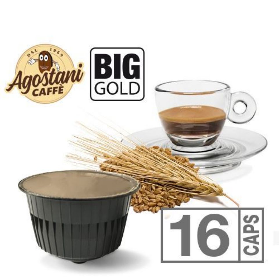 16 capsule agostani Big Gold Orzo compatibili Nescafè Dolce Gusto